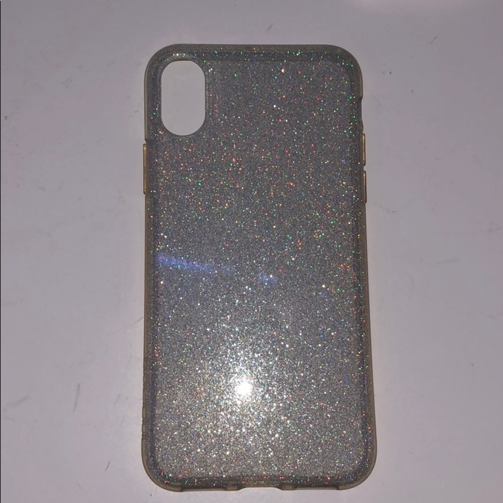 Sparkly clear iPhone X case